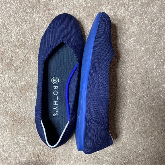 rothys navy flats